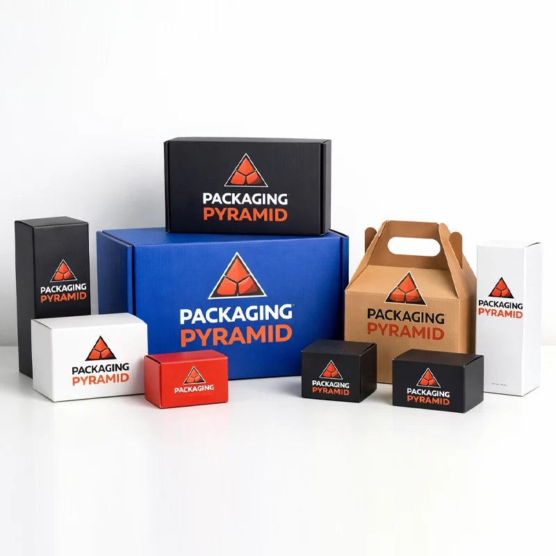 Custom branded packaging boxes from Packaging Pyramid