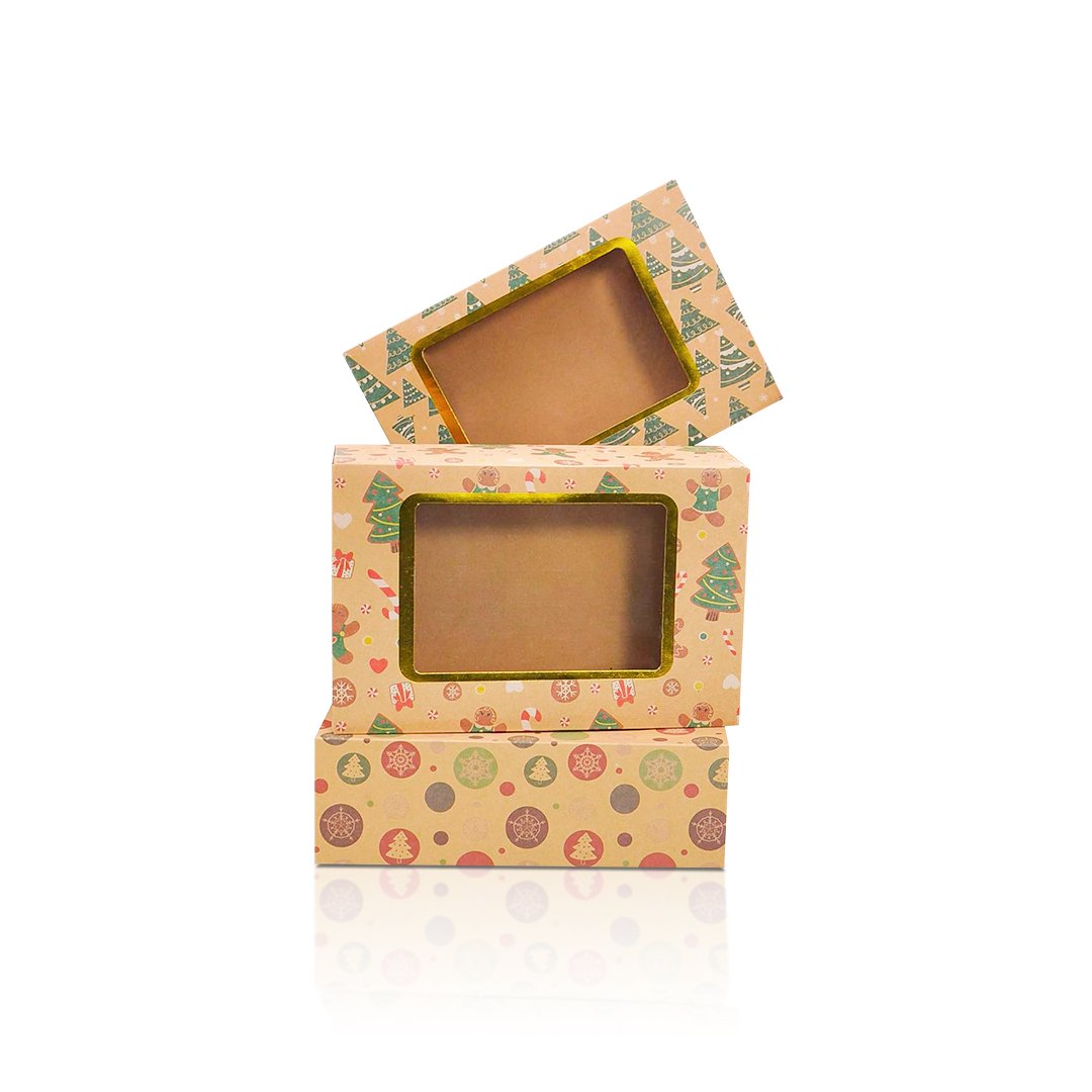 Custom Printed Kraft Window Boxes